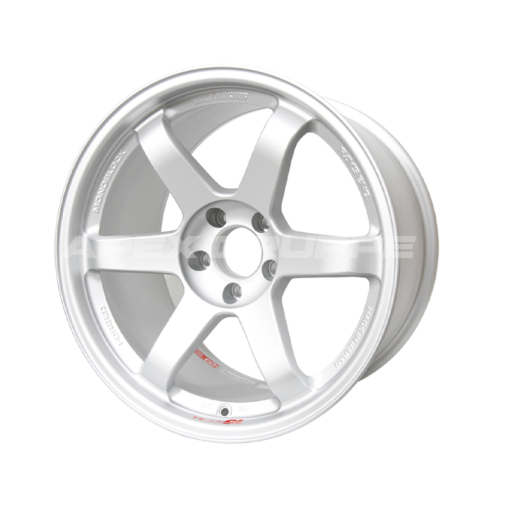 TE37SL 18x9.5 +38 / 5X120 - Diamond Silver *SET OF 4*