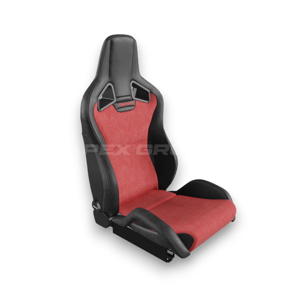 RECARO Sportster CS Seat - Reclineable Passenger Side + Heated (Black/Red)