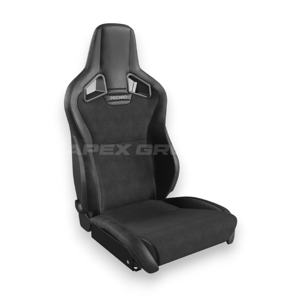 RECARO Sportster CS Seat - Reclineable Passenger Side (Black Vinyl/Black Suede)