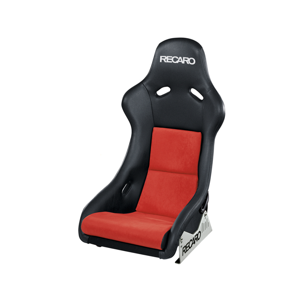 Recaro Pole Position ABE Seat - Ambla Leather/Red Suede